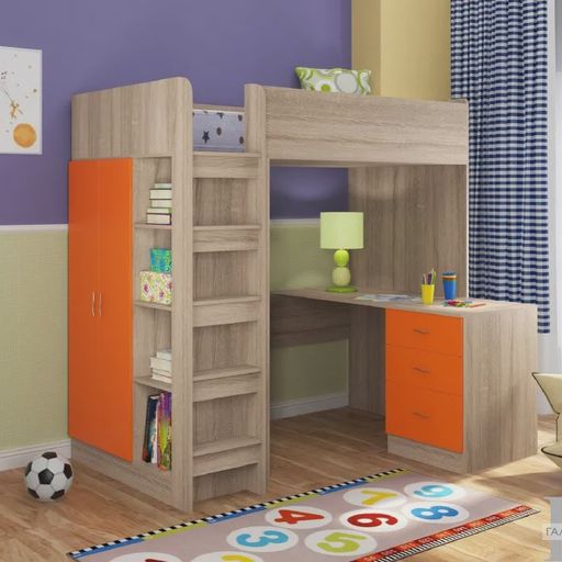 Кровать-чердак «Теремок-3»